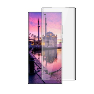 Samsung AGC日本玻璃 保護貼 買一送一【 S23 Ultra】 硬度加強版 黑框曲面全覆蓋鋼化玻璃膜 高透光曲面保護貼 保護膜