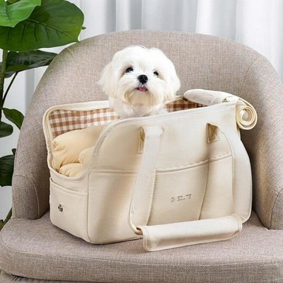 子犬用ハンドバッグ ポータブルペットキャリーバッグ ウォーキング用 ペット用品 Sサイズ