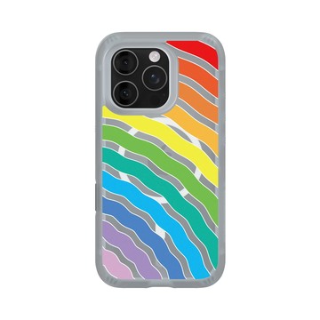 iPhone 16 Pro AirX 流變灰 - Positive Vibes / 正好能量 - 彩虹漣漪