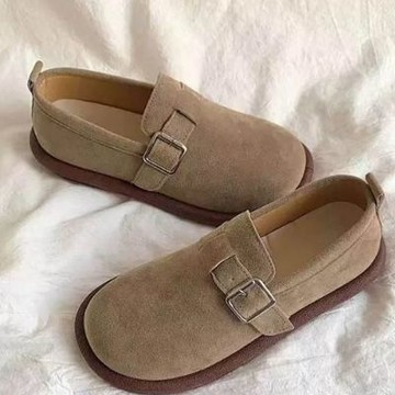 [韓國KW美鞋館]韓國設計超輕量綁羅馬鞋一腳蹬懶人鞋娃娃鞋厚底鞋勃肯涼鞋編織涼鞋(包頭/厚底/涼拖鞋/洞洞鞋/增高鞋)灰色