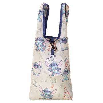 Stitch 吊飾可收納飲料袋 CA687C-4 可愛造型 輕巧易攜帶 環保實用  史迪奇 米色  1個