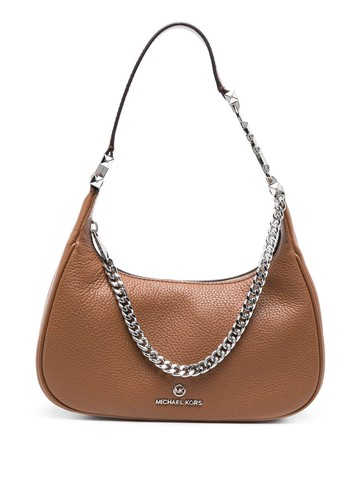 Michael Michael Kors - logo-plaque tote bag - women - Calf Leather - One Size - Brown