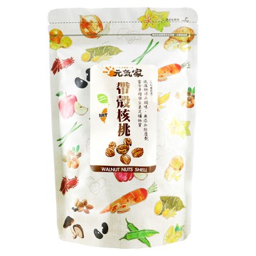 元氣家 帶殼核桃 低溫烘焙 無鹽調味 不添加防腐劑  200g  1包
