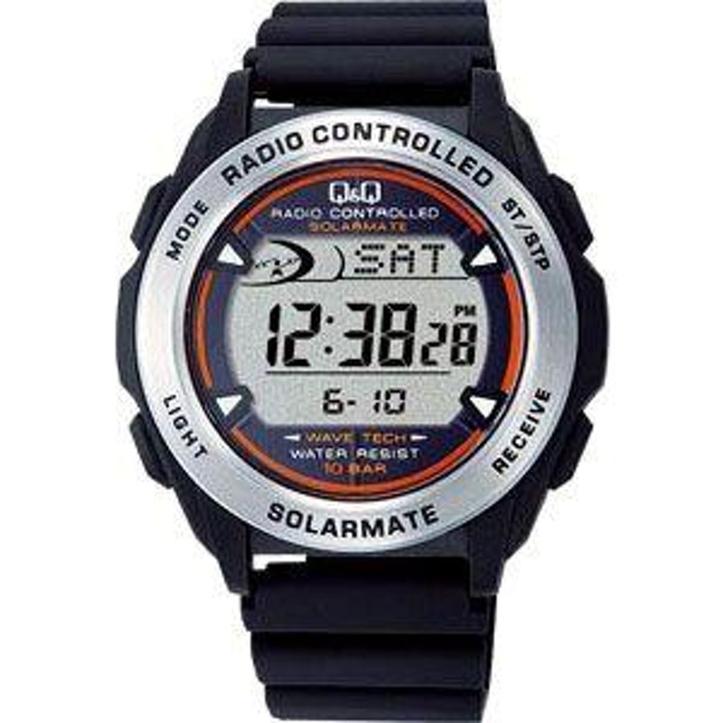 シチズン 電波時計 スポーツウォッチ 10気圧防水 メンズ