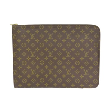 LOUIS VUITTON LV 路易威登 棕色 原花帆布 Poche Documents 手拿包 M53400 【二手名牌BRAND OFF】