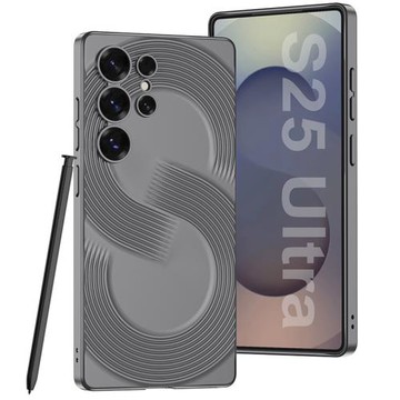 適用三星s25ultra手機殼創意S形磨砂外殼s24ultra防摔鏡頭全包保護套s23ultra金屬漆邊框超薄個性時尚防指紋