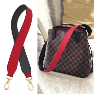 適用lv neverfull肩帶紅色包帶配件老花包斜挎包寬肩帶單肩帶撞色
