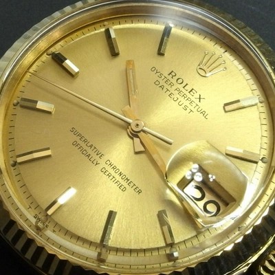 14K】 ロレックス ROLEX デイトジャスト 1601 14K YG 自動巻き