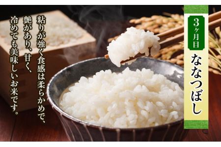 ＼令和5年産／＜定期便3ヶ月＞北海道米！三種類食べ比べセット（5kg×3回）