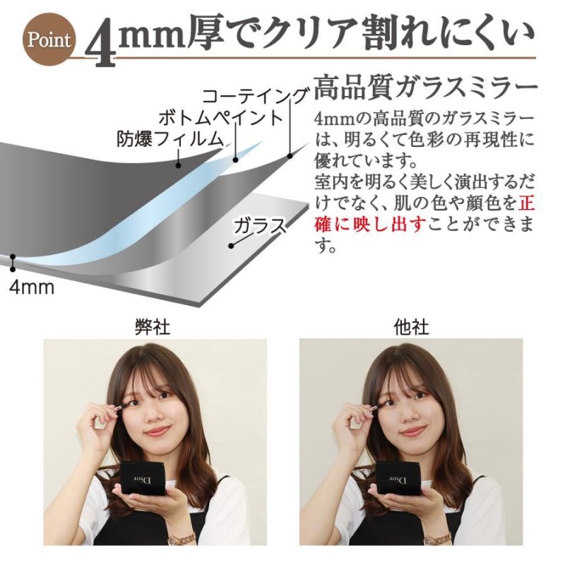 スタンドミラー アーチ型 全身鏡 壁掛け 姿見 160cmx50cm 立て掛け