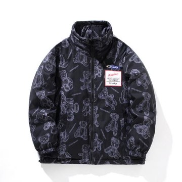 羽絨服男女加厚短款休閑款2022年新款青年潮牌冬季羽絨外套立領