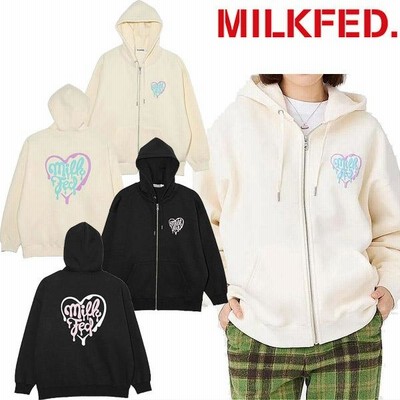 ミルクフェド新品未使用Mサイズパープルロゴ入りジャンパー大きめサイズ ミルクフェド新品未使用Mサイズパープルロゴ入りジャンパー