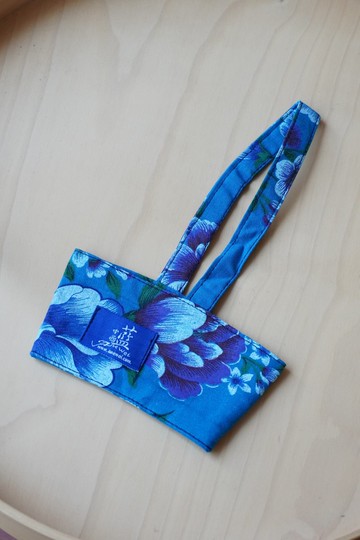 客家花布藍染杯套