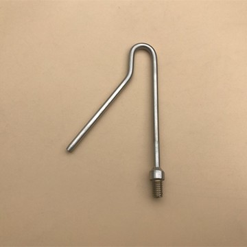 5mm粗不銹鋼無尖鉤頭 U形摘香椿勾子 8mm螺口長取物單搭鉤 不帶桿