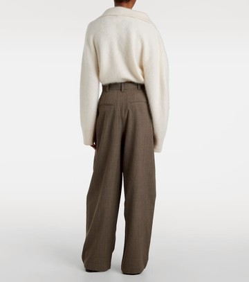 CO Wool-blend barrel-leg pants