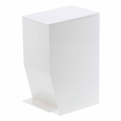 トイレポット ペダル式トイレポット タワー tower トイレ ゴミ箱 山崎実業 （ トイレ用品 サニタリーポット トイレ用ごみ箱 汚物入れ オムツ入れ ペダル式 踏む シンプル コーナーポット ダストボックス ふた付き おしゃれ ） 【 ホワイト 】