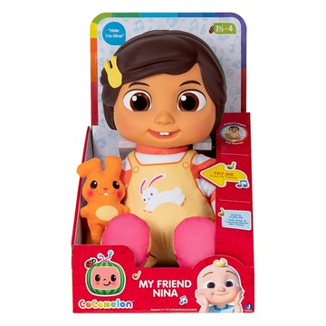 CoComelon 可可瓜 好朋友Nina玩偶 商品包裝尺寸17.8 x 14 x 23.5 cm 建議年齡3歲以上  1個  黃色