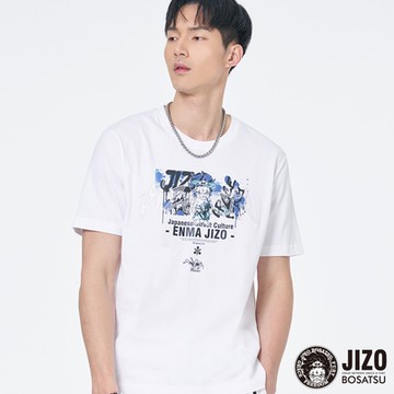 地藏小王 BLUE WAY – 地藏當街塗鴉牆面短TEE(白)