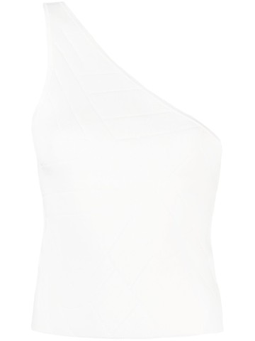 IRO - Flisa one-shoulder jacquard top - women - Viscose/Spandex/Elastane - M - White