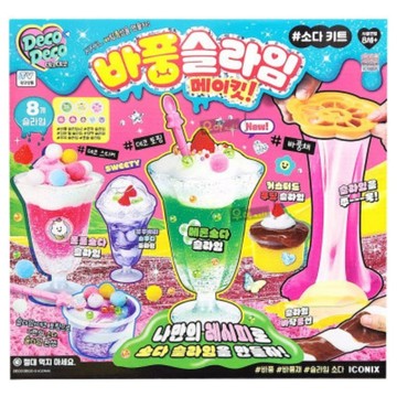 可超取🇰🇷韓國境內版 DECO DECO 泡泡史萊姆 手作 DIY 甜點 飲料 擺飾 亮片