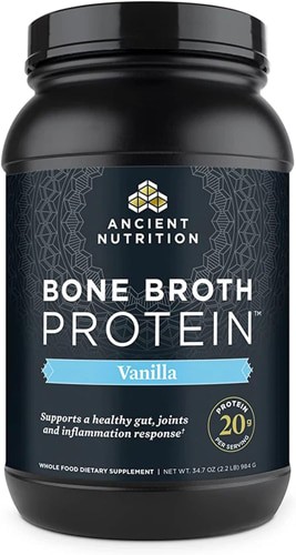 Ancient Nutrition Bone Broth Protein Vanilla 40 Servings