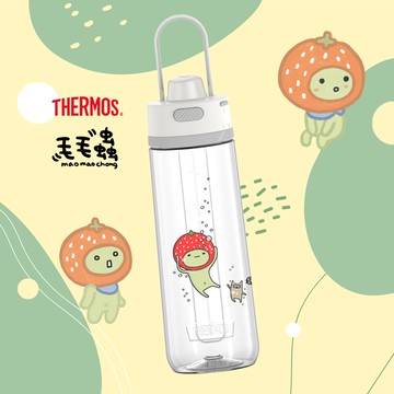 【THERMOS膳魔師】輕水瓶_TP4329系列_710ml_毛毛蟲水水瓶