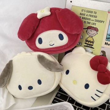 零錢袋🎀 可愛帕恰零錢包收納ins毛絨少女筆袋卡通錢包耳機ccd相機包校園