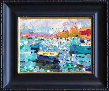 威尼斯繪畫原創藝術城市景觀藝術厚塗油畫