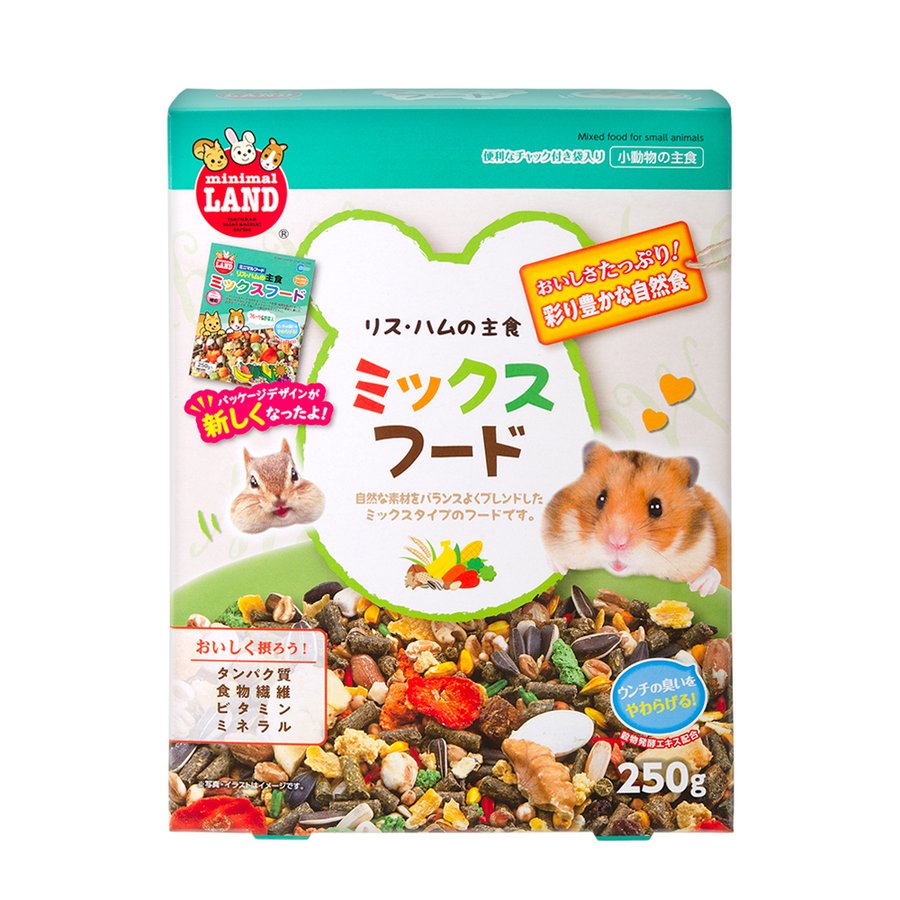 マルカン リス・ハムの主食ミックスフード ２５０ｇ ハムスターフード えさ エサ 餌 通販 LINEポイント最大0.5%GET | LINEショッピング