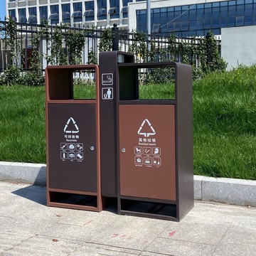 【新品垃圾桶】戶外環衛大號垃圾桶庭院室外學校景區街道售樓部不銹鋼成品垃圾箱