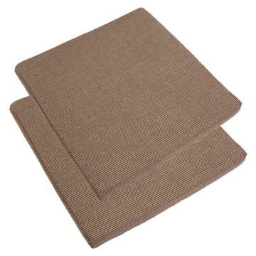 J&N 謐亞亞麻立體坐墊 2入 咖啡色 聚酯纖維 記憶棉 止滑 可拆洗  45 x 45 x 5cm