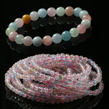 2020新品撿漏 天然冰種摩根石多圈手串女男款 多寶手鏈飾品福利秒