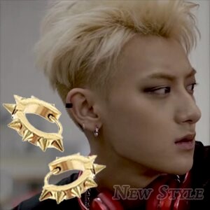 EXO Call Me Baby EXODUS GOT7  同款尖錐圓環穿刺耳環 男女適戴 (單支價)