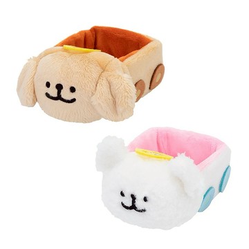 線條小狗 擺飾 車車小金&小白(可放娃)