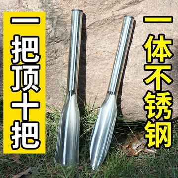 🔥臺灣出🔥不鏽鋼柳葉鏟種花剷土工具老式鏟子挖野菜趕海進口鏟子種菜除草
