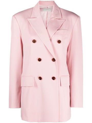 LVIR - Double Breasted Wool Jacket - women - Wool/Polyester/Viscose/Polyurethane/Polyester - M - Pink