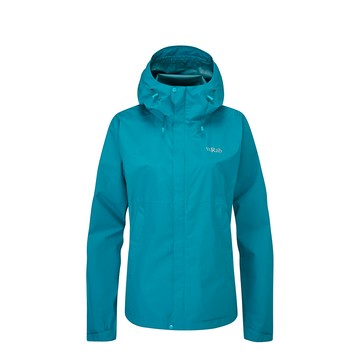 RAB 【英國 】Downpour Eco Jacket 透氣防風防水連帽外套 女款 群青藍 #QWG83