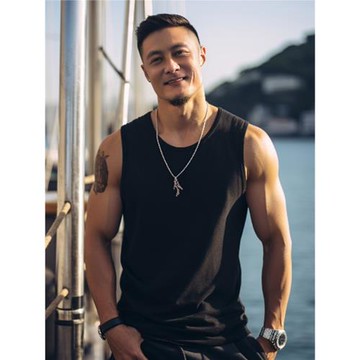 純棉男生背心外穿坎肩籃球健身純色大碼男裝運動潮流無袖t恤夏季