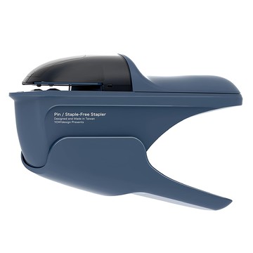 urban prefer PIN 無針釘書機 簡單固定 適用於輕薄文件  深海藍  1個