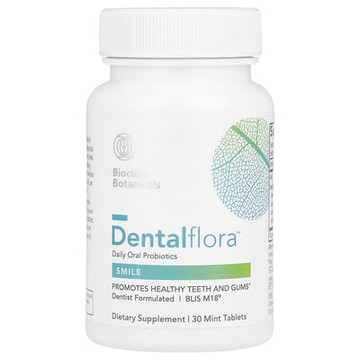 Biocidin Botanicals, Dentalflora™，每日口服益生菌，30 片薄荷片