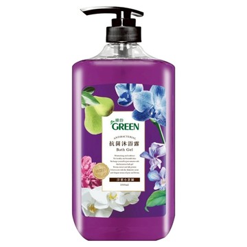 GREEN 綠的 抗菌沐浴露 洋梨小蒼蘭  1L  1瓶