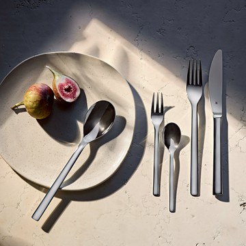 【德國 WMF】入厝禮物推薦｜ Atria 不鏽鋼餐具30件禮盒組 (餐刀/餐叉/餐匙/水果叉/咖啡匙 各6件)