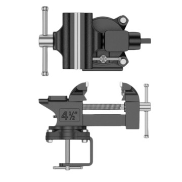 工作台/工作桌/工具車 台虎鉗 4.5寸台鉗/桌虎鉗兩用 小型家用萬向台鉗 工業級多功能鑄鋼桌虎鉗 夾具固定器工作台