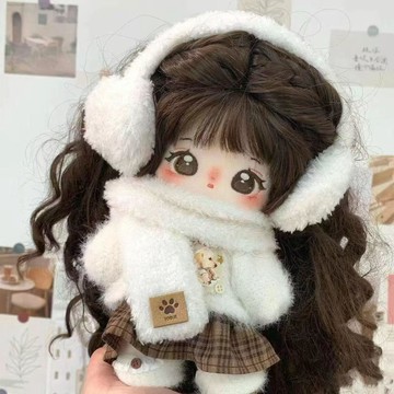 伊曼動漫社🔶棉花娃娃20cm換裝毛絨玩具公仔女娃毛絨禮物熱賣閨蜜正版q版 棉花娃娃 公仔玩偶換裝娃衣 娃娃套装