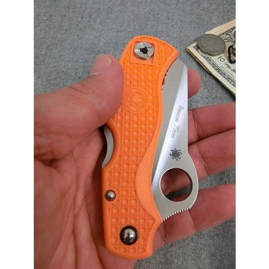 スパイダルコ　Spyderco レスキュー79　オレンジ　波刃　ＶＧ-10