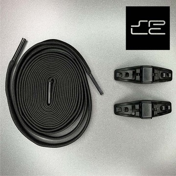 SPLC 蝴蝶結鞋帶扣【黑色】LX7801A／台灣製