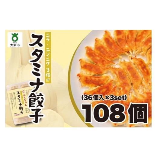 ふるさと納税 大阪府 大東市 大阪ふくちぁんスタミナ餃子 冷凍生餃子 108個 ［36個入×3セット］