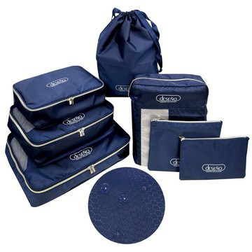 【Deseno笛森諾】多功能旅行收納七件組-丈青