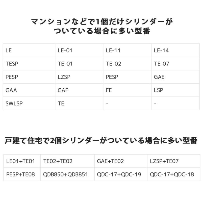 MIWA 美和ロック LSPタイプ シリンダー錠 鍵 交換 玄関ドア 自分で LE-01 TESP TE-01 TE-02 GAE LZSP TE22  | LINEブランドカタログ