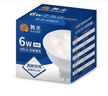 DanceLight 3入【-LED】MR16 LED 6W 12V 36度投射高演色光源燈泡 LED-MR166